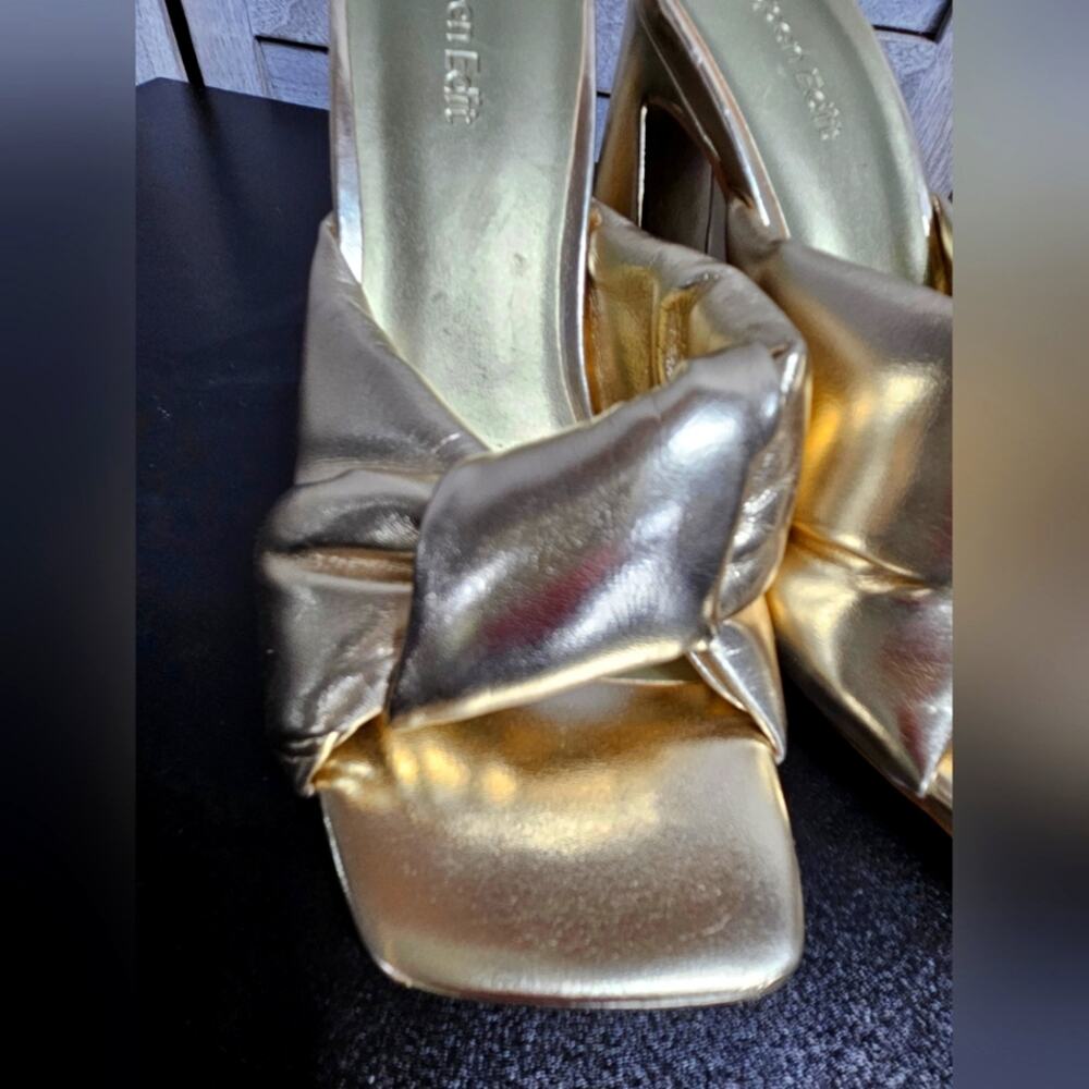 Open Edit Saydee Gold Mellatic Slip On Sandal Size 6 - Picture 7 of 9